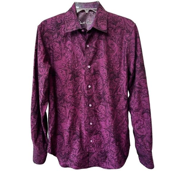 Robert Graham Other - Robert Graham burgundy paisley button down shirt